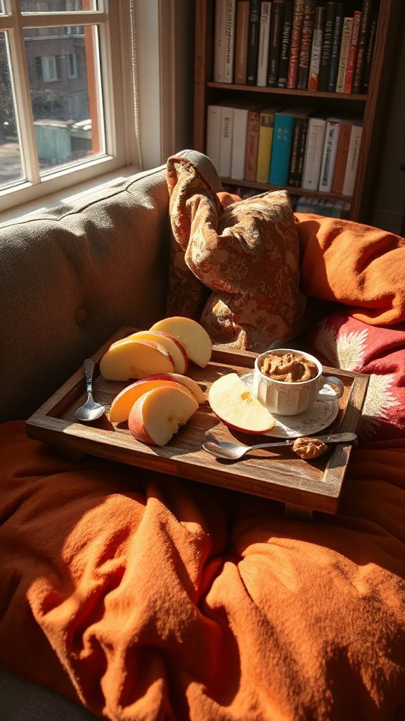 nut butter apple slices