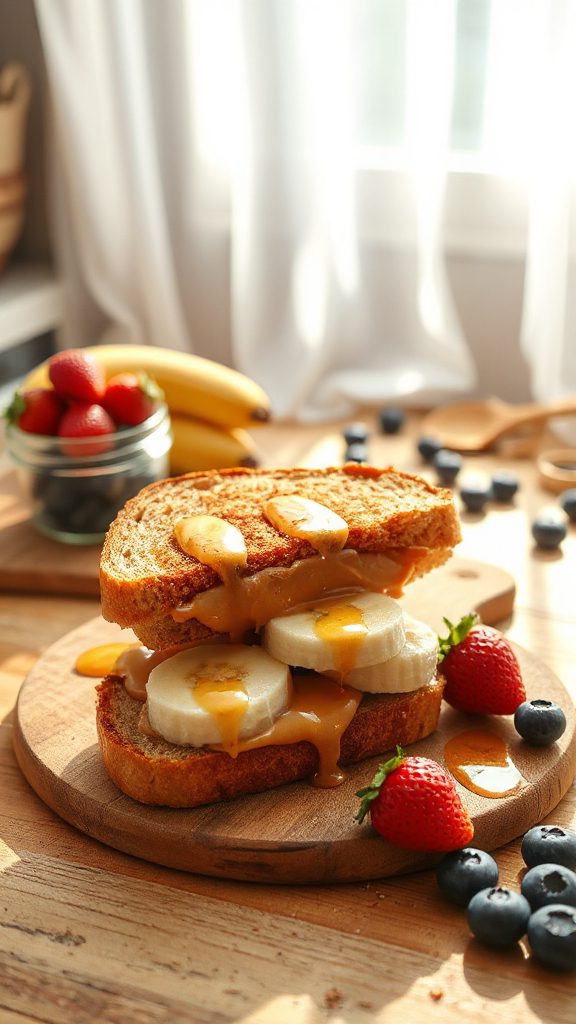 nut butter banana sandwich