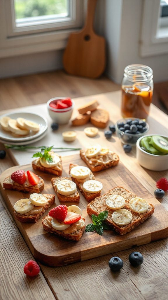 nut butter banana toast