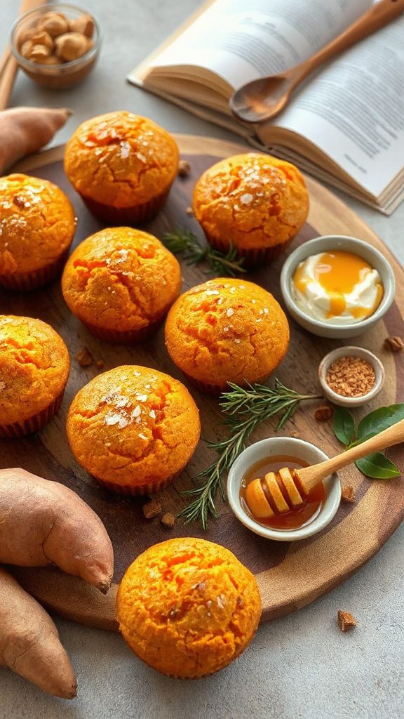 nut free sweet potato muffins