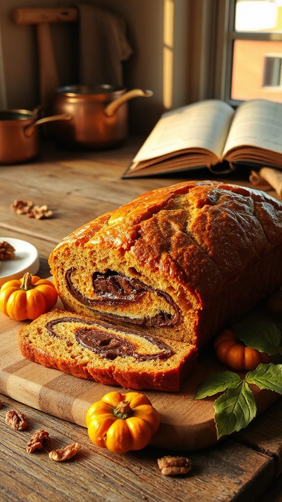 nutella pumpkin banana bread