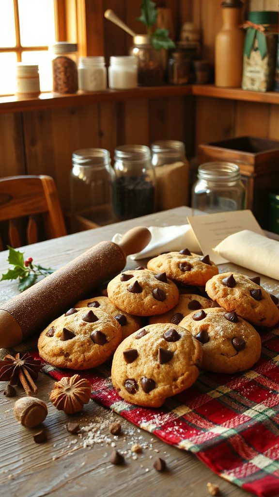 nutmeg infused chocolate chip cookies