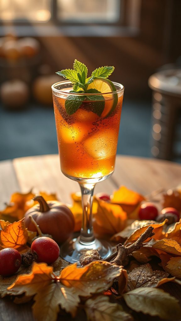 nutmeg infused fall mojito