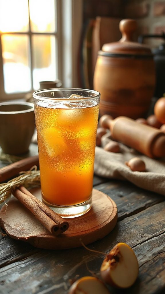 nutmeg spiced apple butter fizz nutmeg spiced apple butter fizz