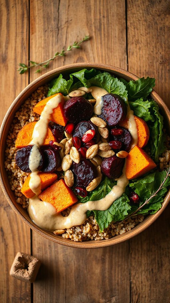 nutrient packed farro vegetable salad