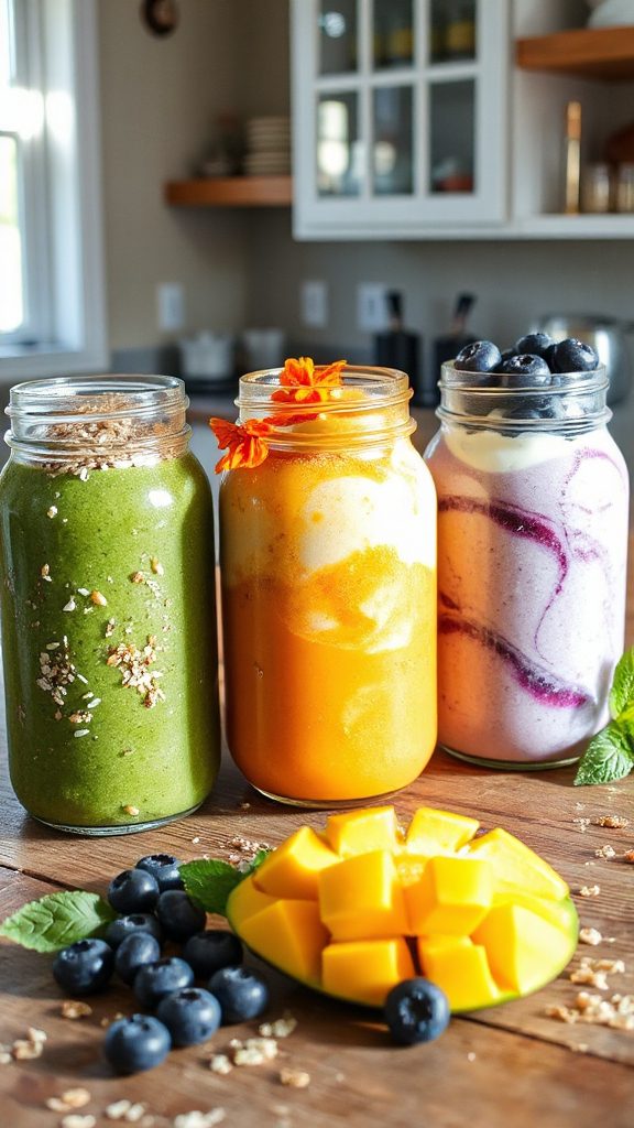 nutrient packed smoothie jars