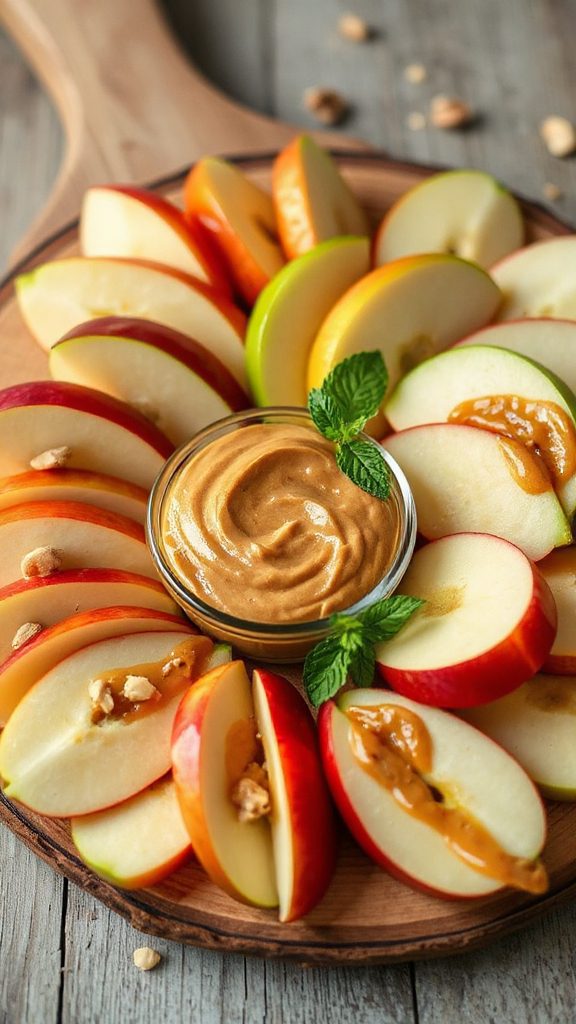 nutritious apple peanut snack