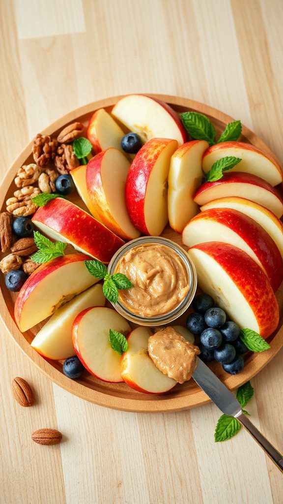 nutritious apple peanut snack