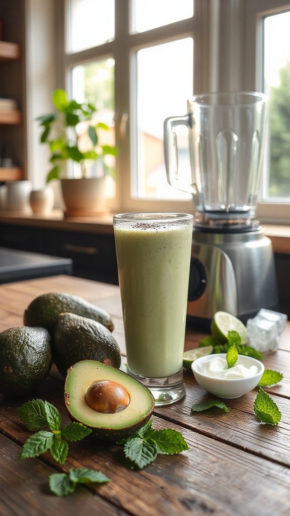 nutritious avocado cream smoothie