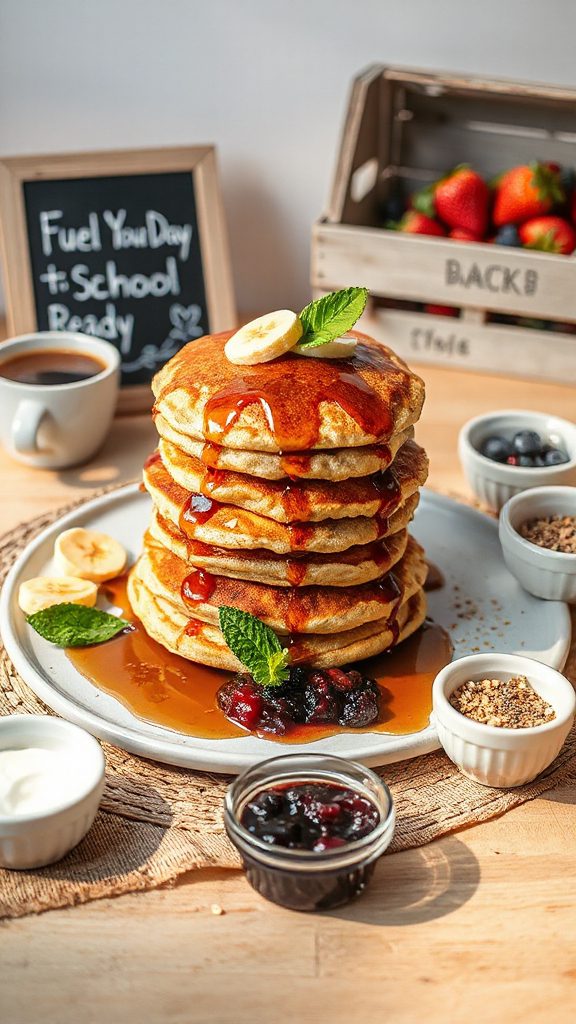 nutritious banana oat pancakes