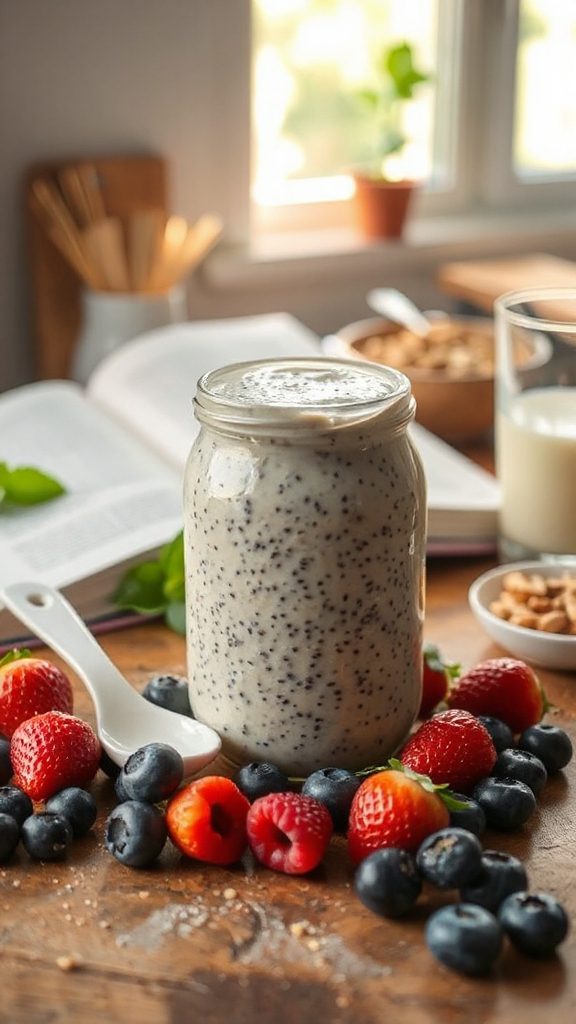 nutritious chia seed pudding