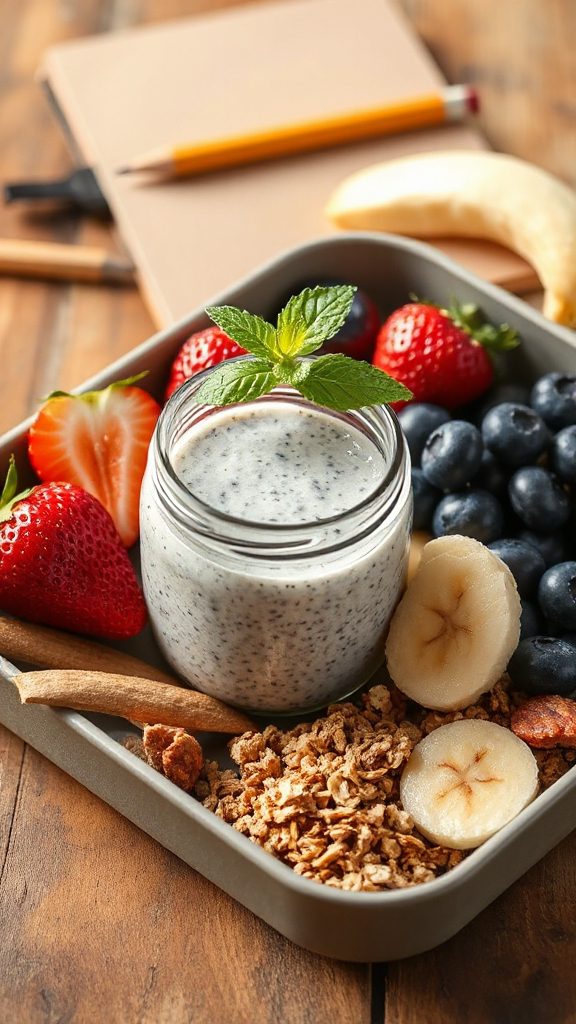 nutritious chia seed pudding