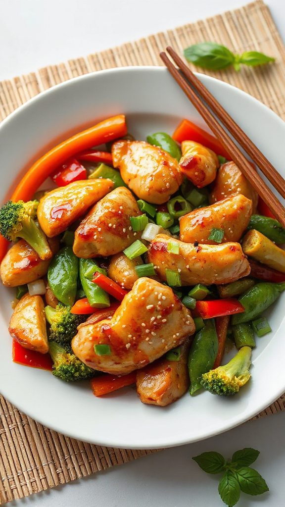 nutritious chicken vegetable stir fry