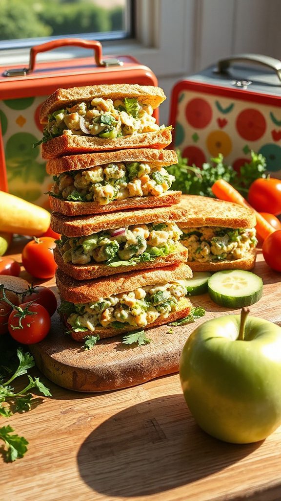 nutritious chickpea salad sandwiches nutritious chickpea salad sandwiches