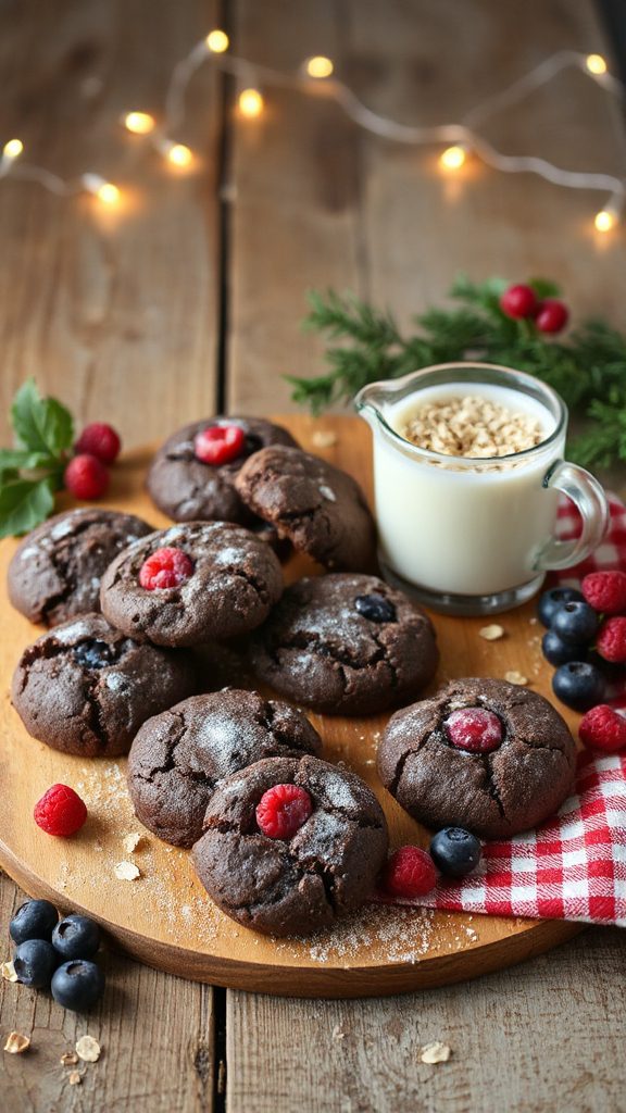nutritious chocolate berry cookies
