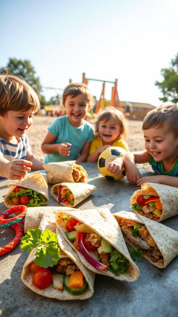 nutritious customizable mini wraps