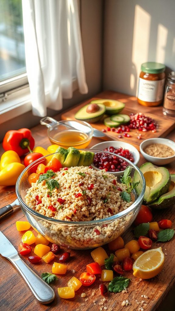 nutritious customizable quinoa salad