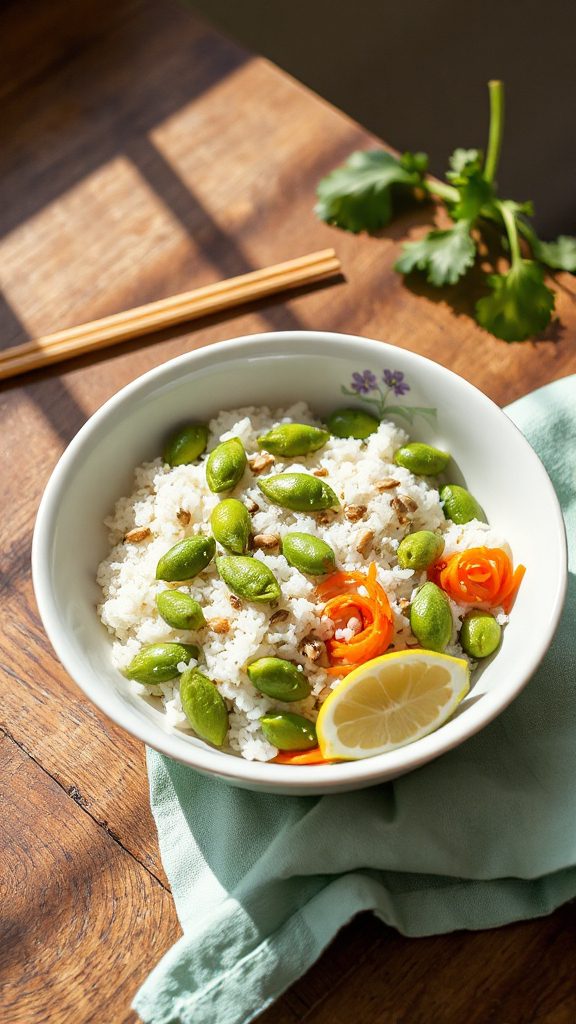 nutritious edamame rice bowl nutritious edamame rice bowl
