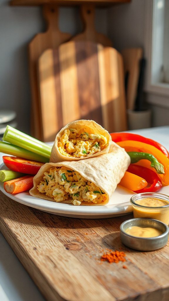 nutritious egg salad wrap