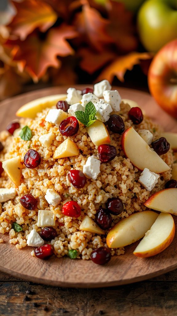 nutritious fall quinoa salad