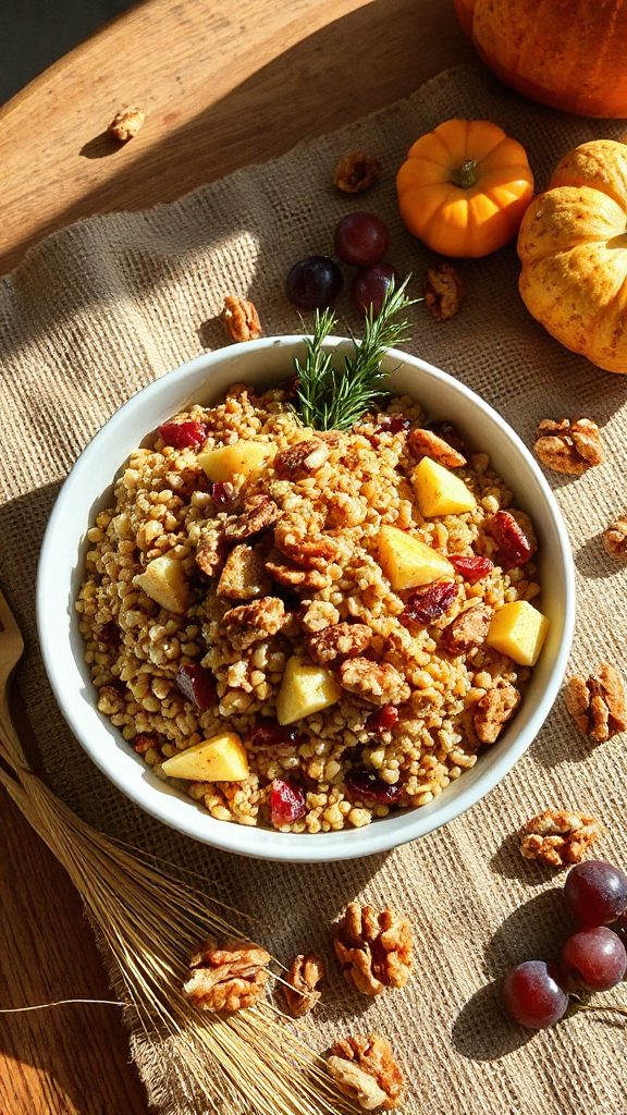 nutritious farro apple salad