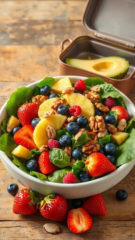 nutritious fruit and nut salad