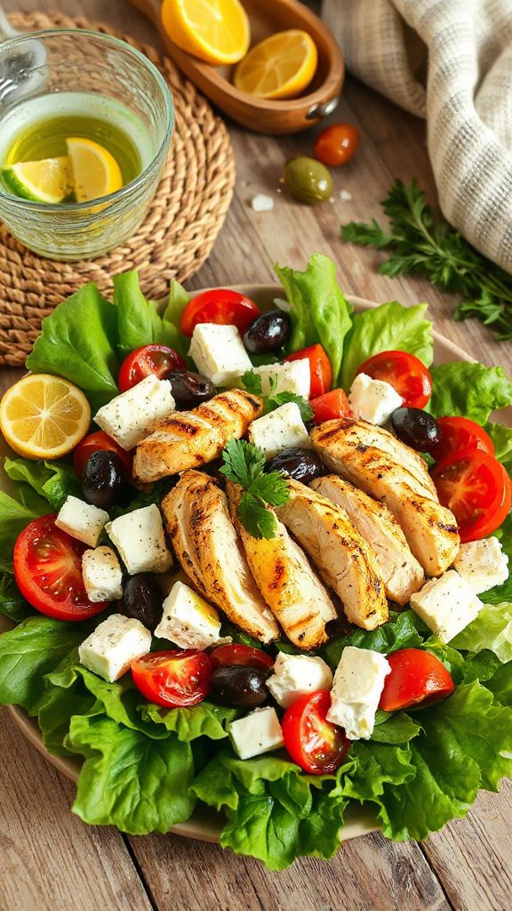 nutritious greek chicken salad