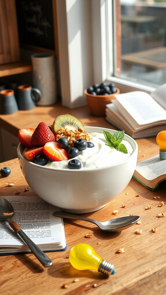 nutritious greek yogurt parfait