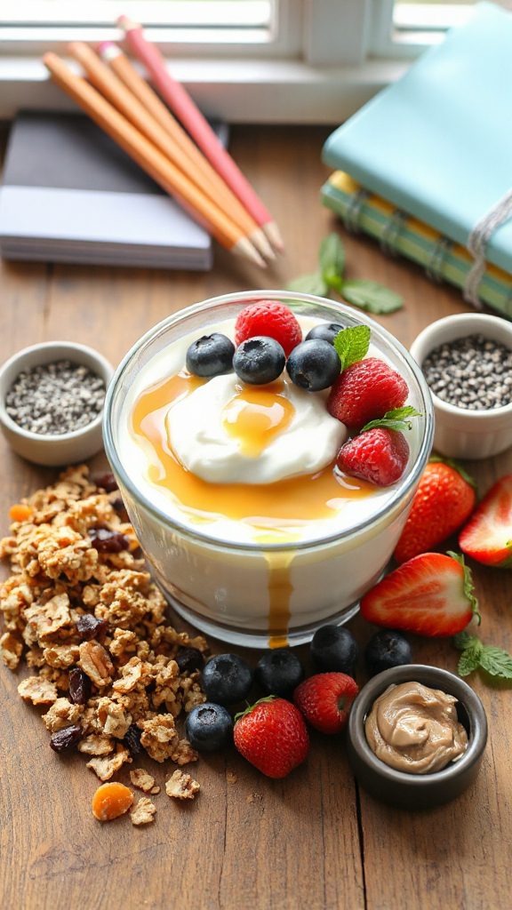 nutritious greek yogurt parfait