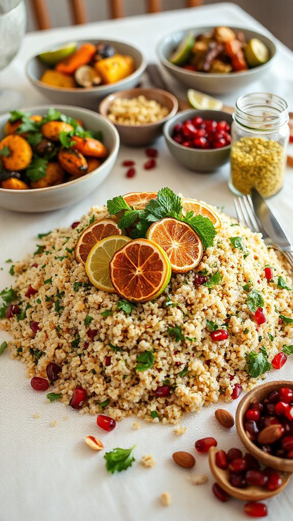 nutritious herb packed quinoa salad