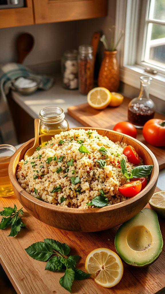 nutritious herbed quinoa salad nutritious herbed quinoa salad