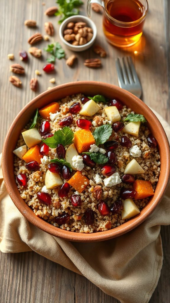 nutritious holiday grain bowl