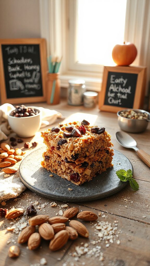 nutritious homemade granola bars