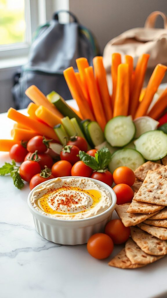 nutritious hummus veggie platter nutritious hummus veggie platter