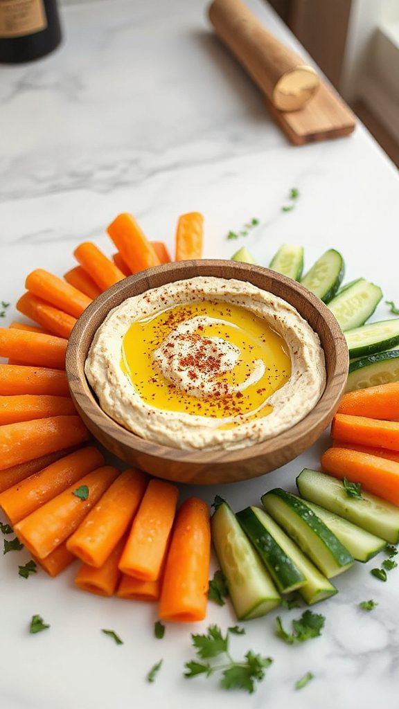 nutritious hummus veggie snack nutritious hummus veggie snack