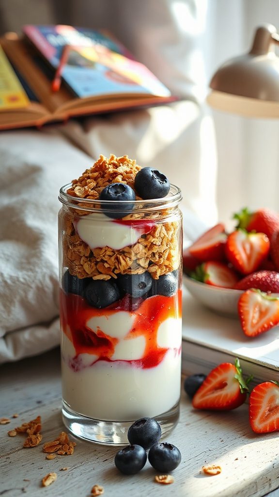 nutritious layered yogurt parfaits