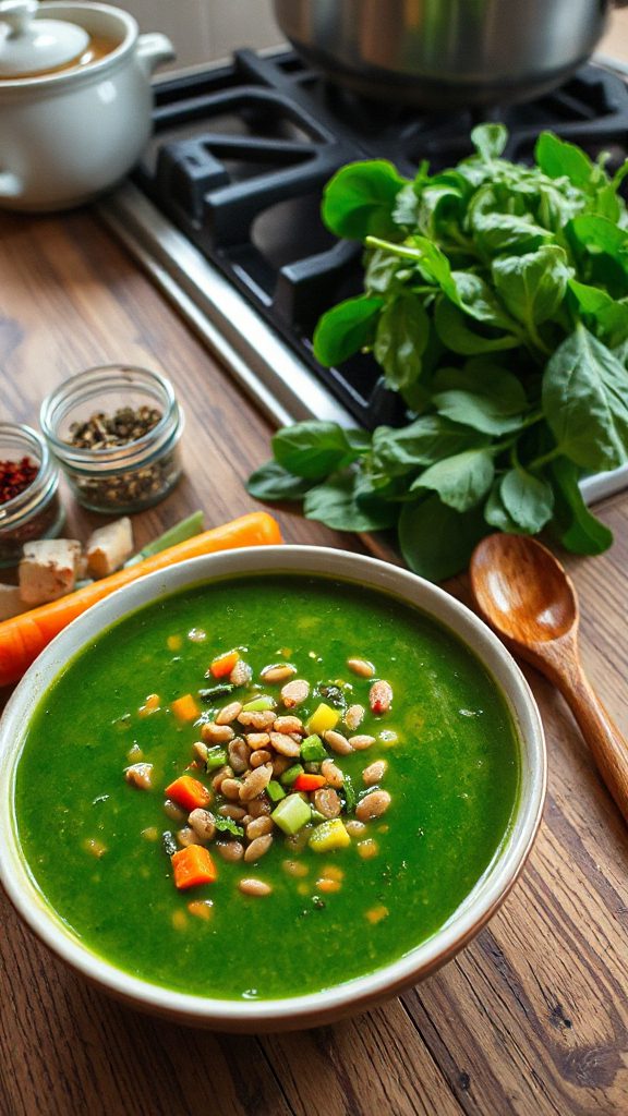 nutritious lentil spinach soup nutritious lentil spinach soup