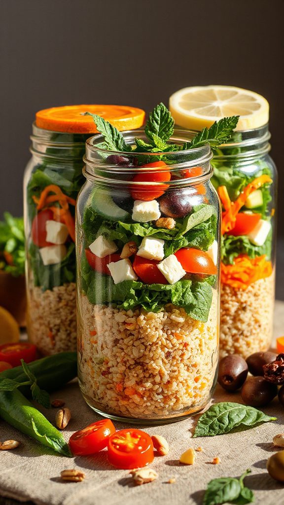 nutritious mediterranean grain bowl