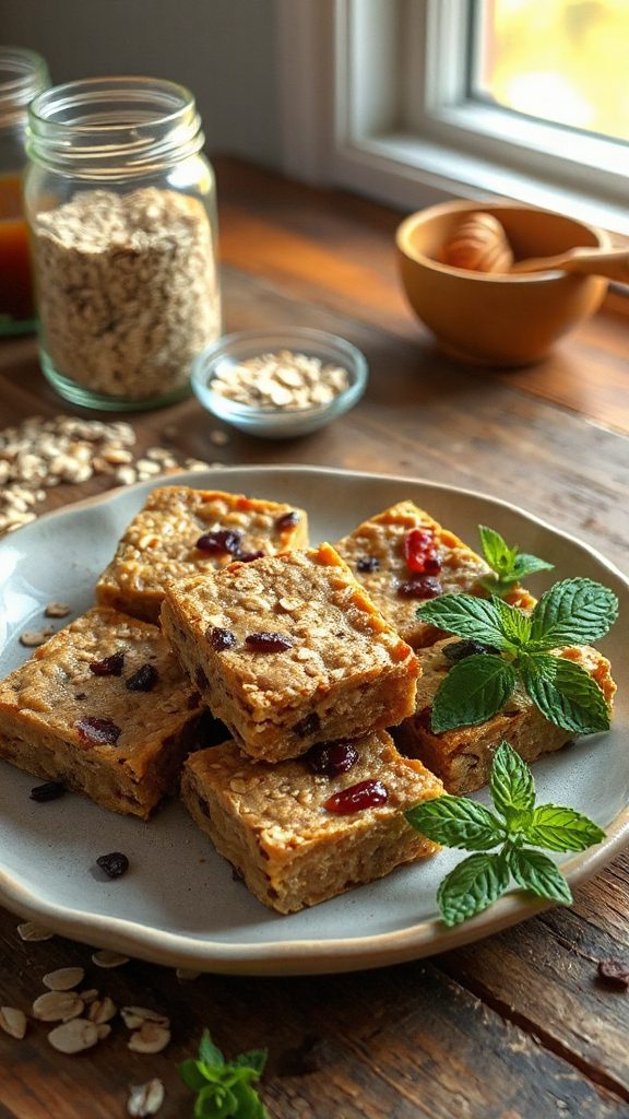 nutritious no bake breakfast bars