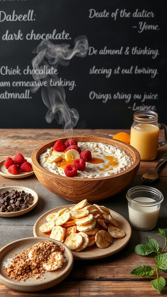 nutritious oatmeal breakfast bowl