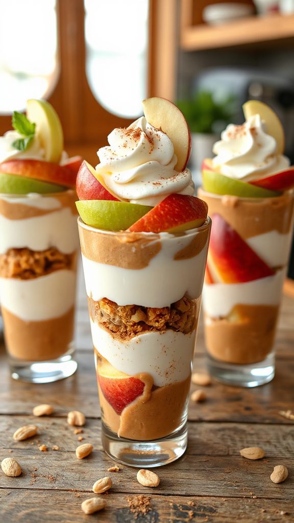 nutritious peanut butter parfait