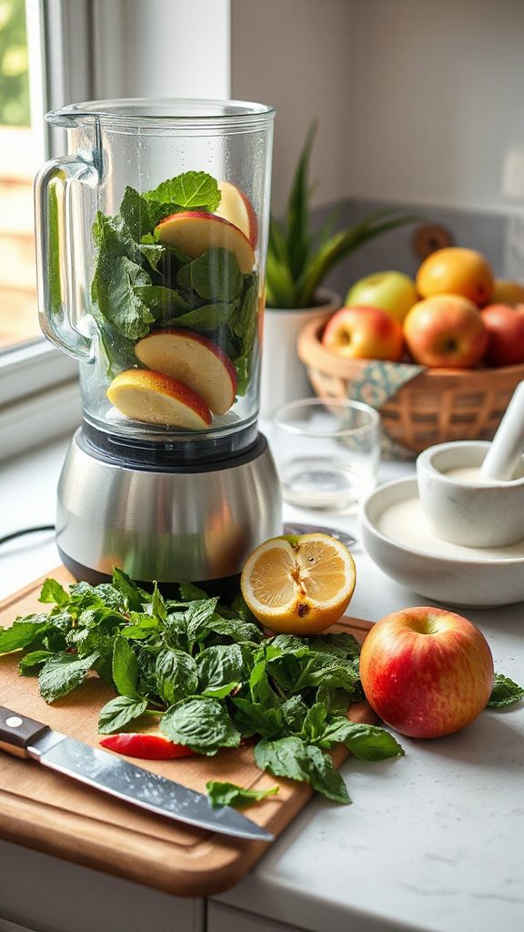 nutritious quick apple smoothie