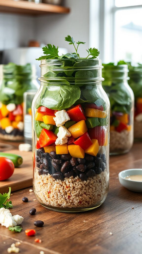 nutritious quinoa bean salad
