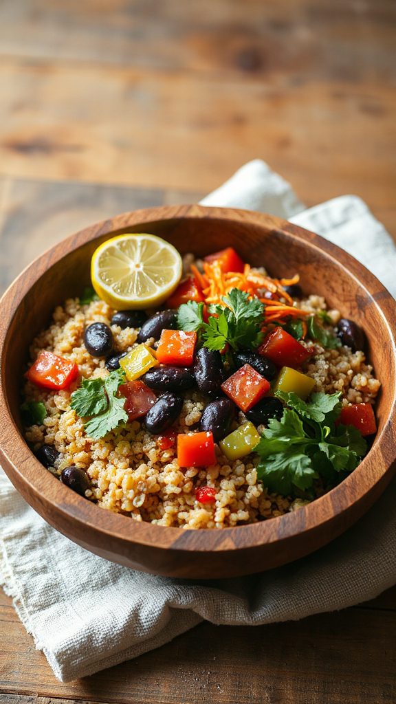 nutritious quinoa black bean bowl nutritious quinoa black bean bowl