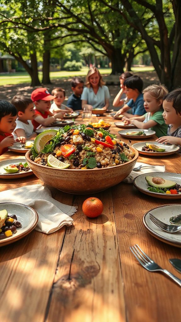 nutritious quinoa black bean salad