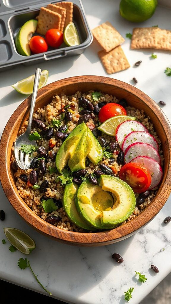 nutritious quinoa black bean salad
