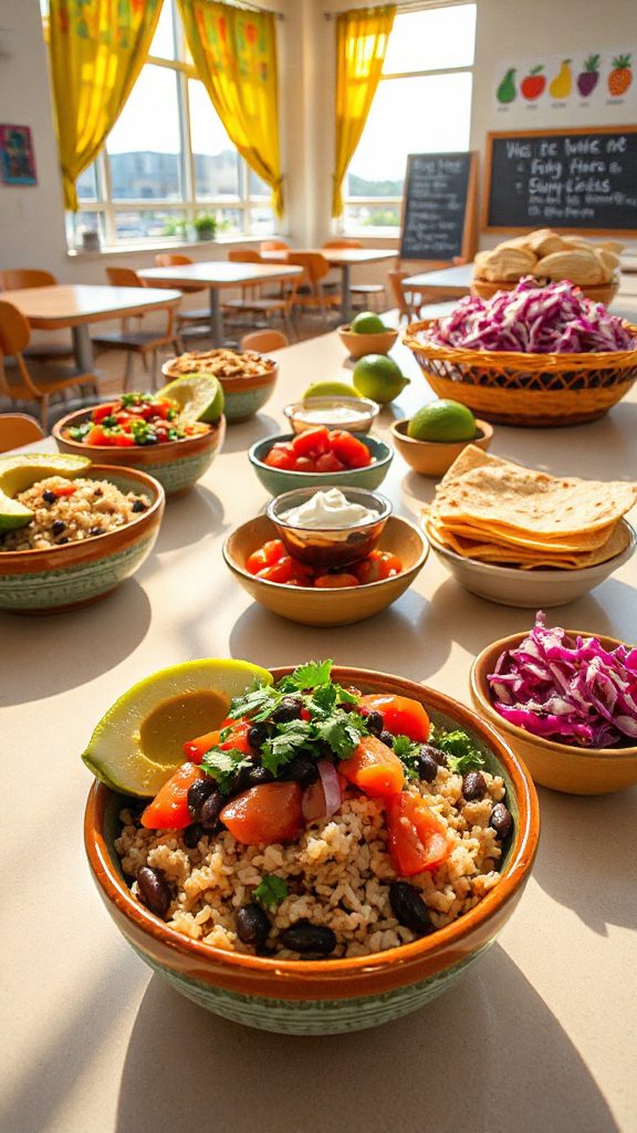 nutritious rice bean bowls