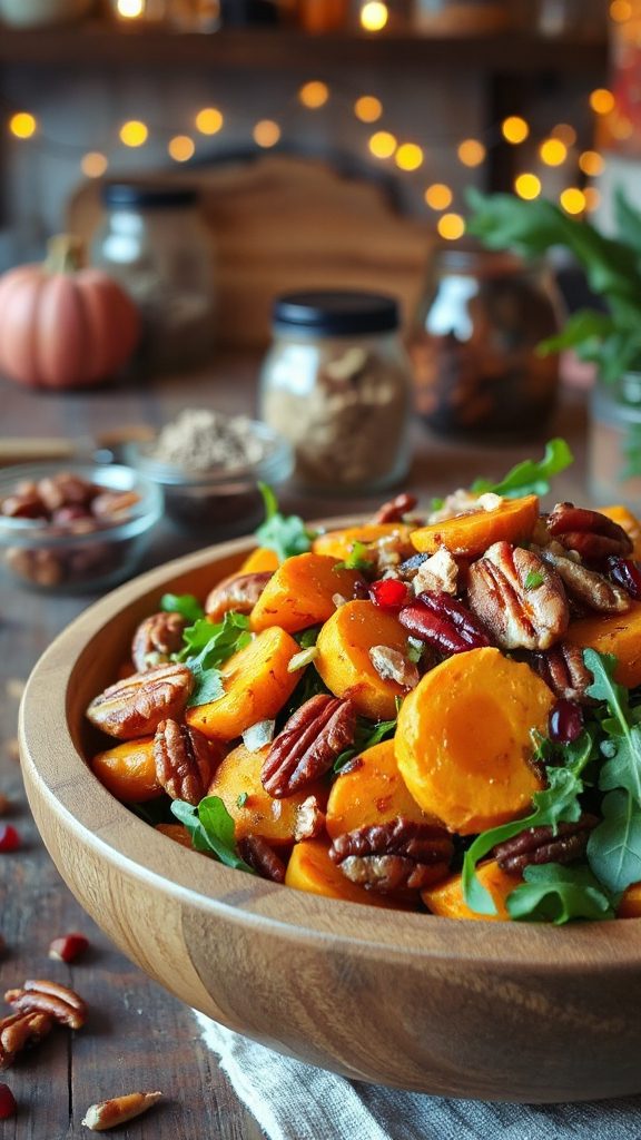 nutritious roasted sweet potato salad