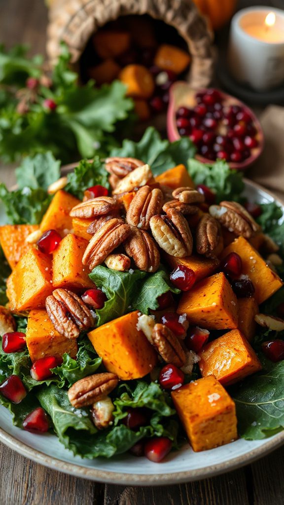 nutritious roasted sweet potato salad