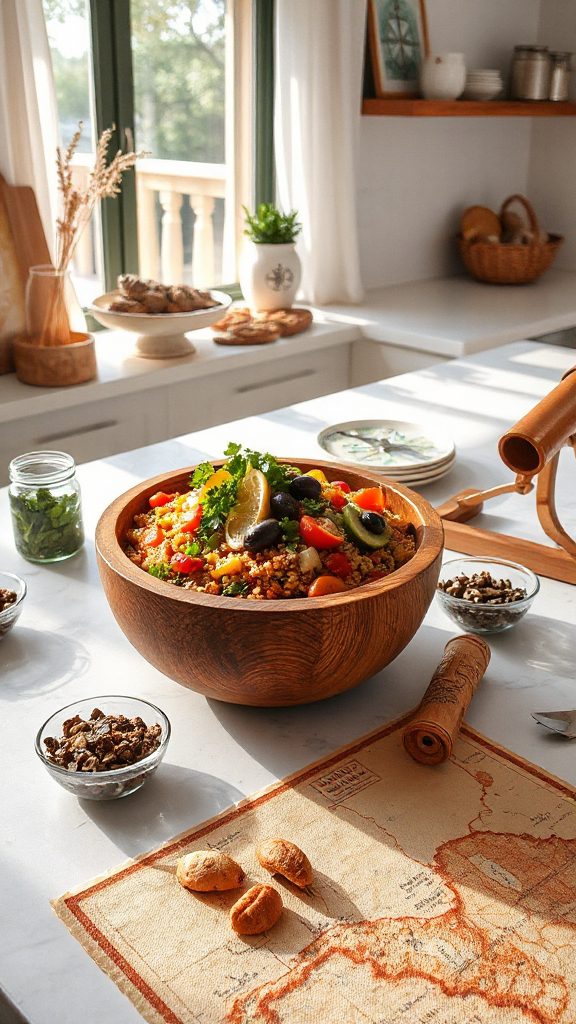 nutritious sea inspired quinoa bowl